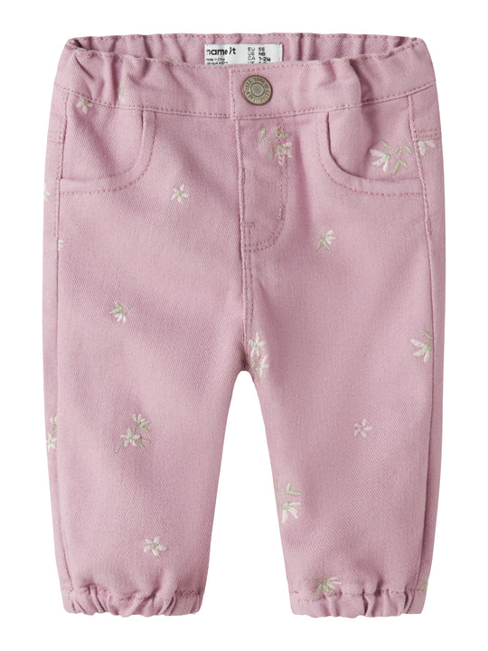 Name It Rose Loose Twill Pants - Dawn Pink