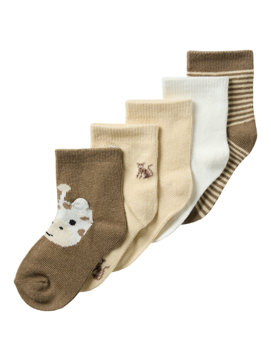 Name It Touni 5 pak Strømper - Summer sand