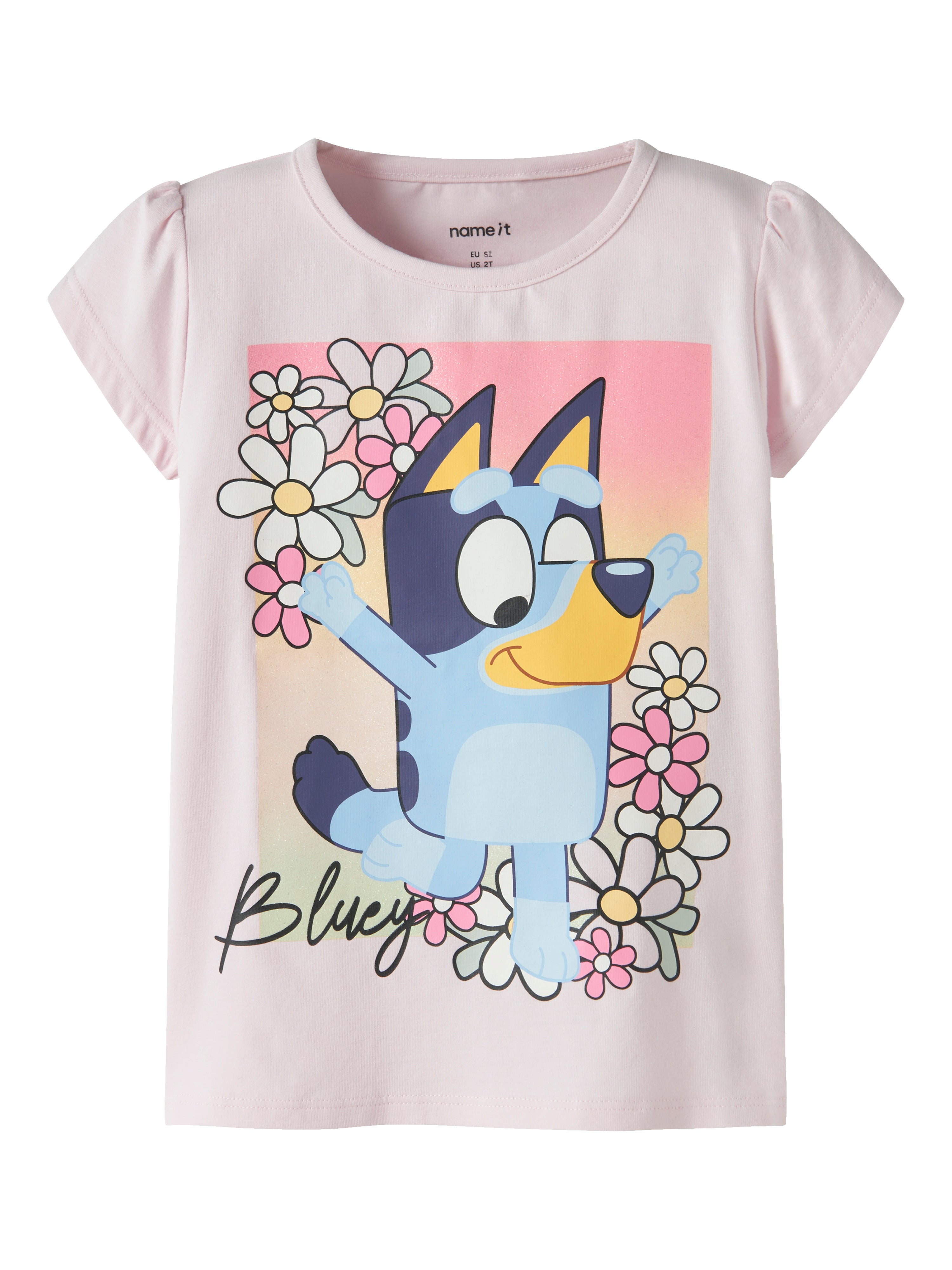 Name It Maka - Bluey SS Top - Cradle Pink