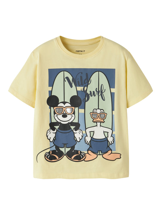 Name It Art - Mickey SS Top -  Double Cream