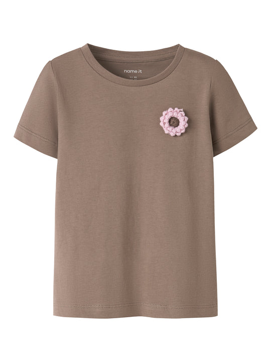 Name It Humaria SS Top - Brown Lentil