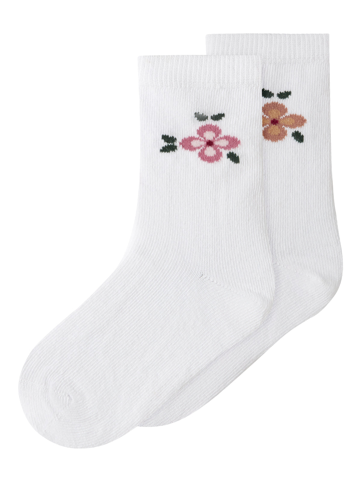 Name It Hollie - 2P Sock - Bright White / Bright White