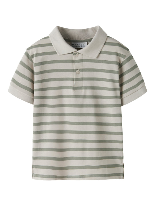 Name It Volo SS Polo - Chateau Gray
