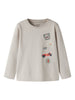 Name It Vux LS Top - Chateau Gray/Badgets