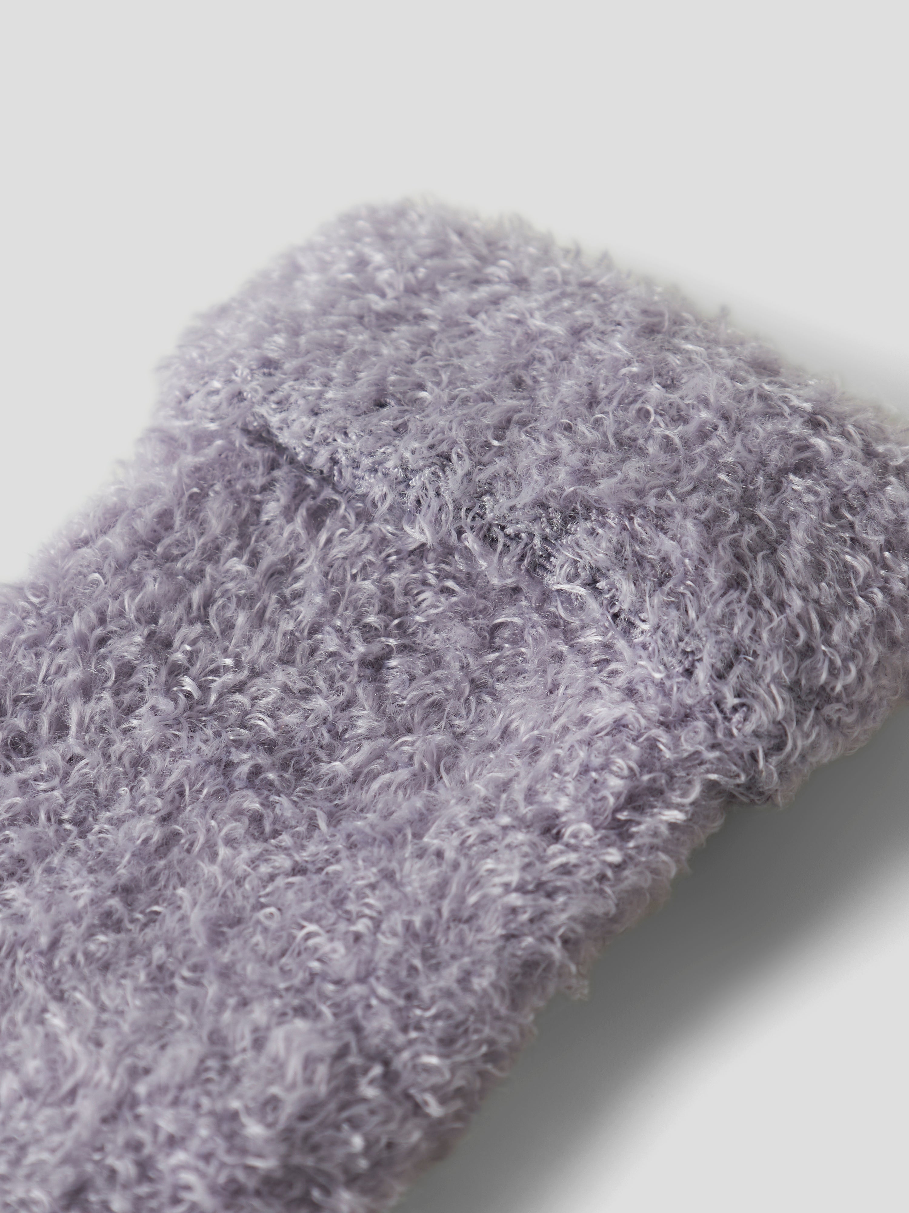 Name It Olli Terry Fluffy Strømpe - Lavender Gray