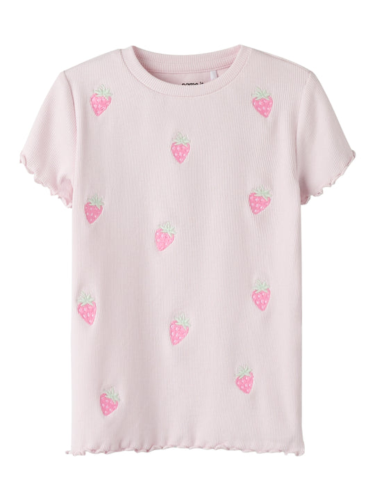 Name It Jolemo - SS Slim Top - Cradle Pink