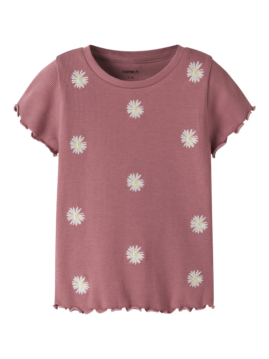 Name It Jolemo - SS Slim Top - Mesa Rose