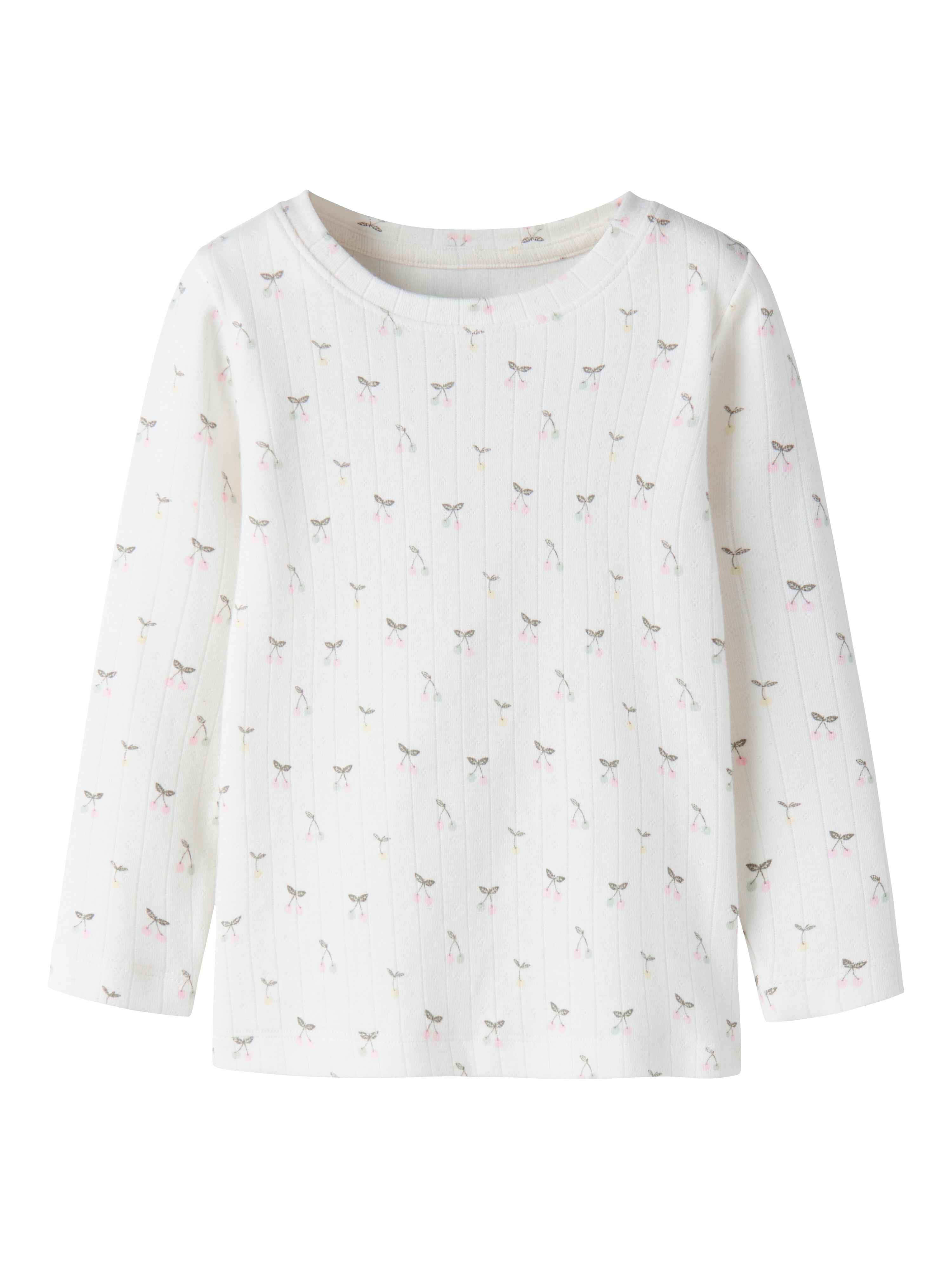 Name It Ficherry LS Slim Top - Cloud Dancer
