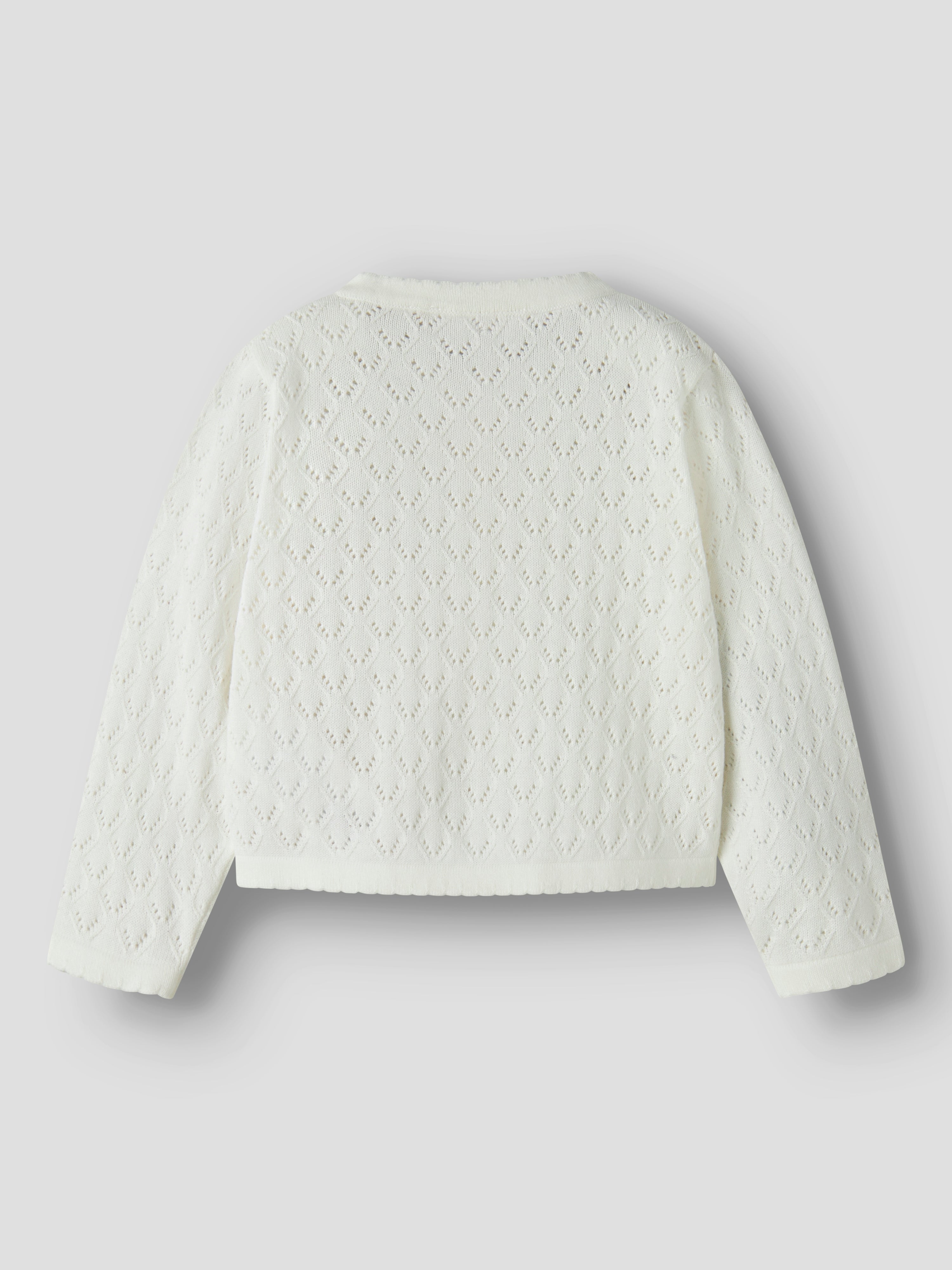 Name It Desina - LS Short Knit Cardigan - Cloud Dancer