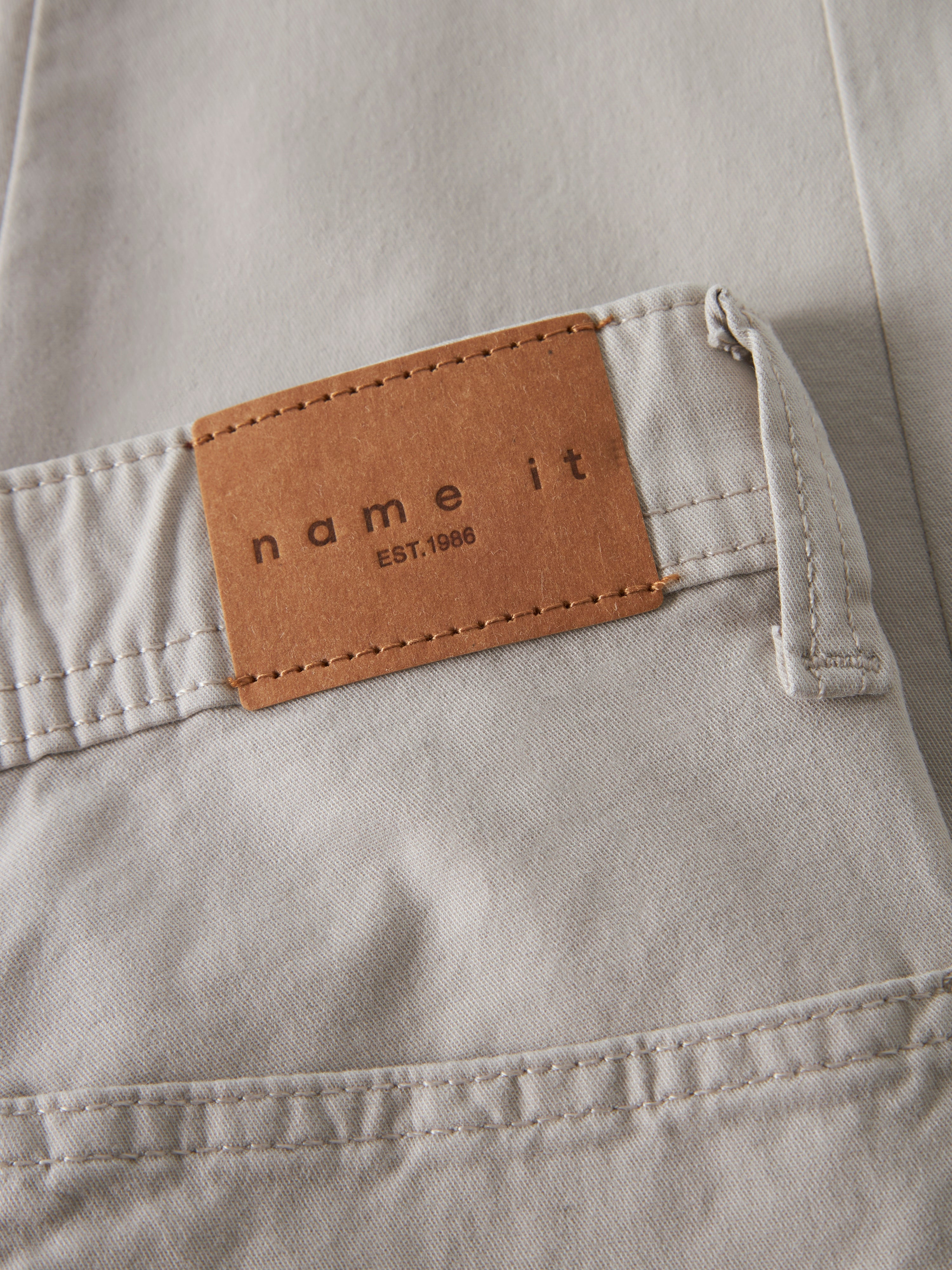 Name It Ben Twist Twill Pants - Chateau Gray