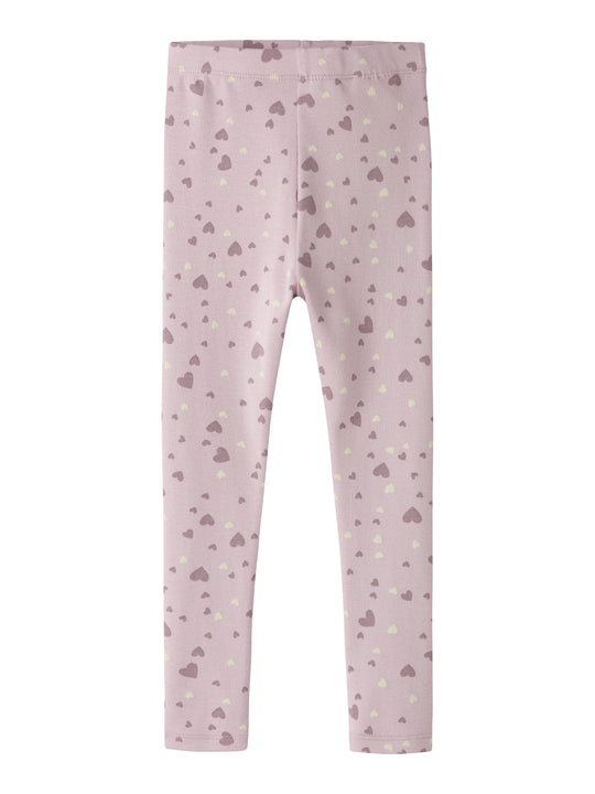 Name It BHeart Leggings - Keepsake Lilac