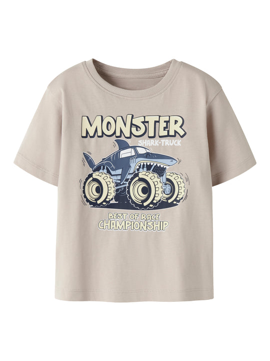Name It Vanyo - SS Top - Chateau Gray Monster Shark