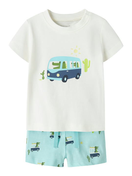Name It Fartil SS Top Sæt - Cloud Dancer