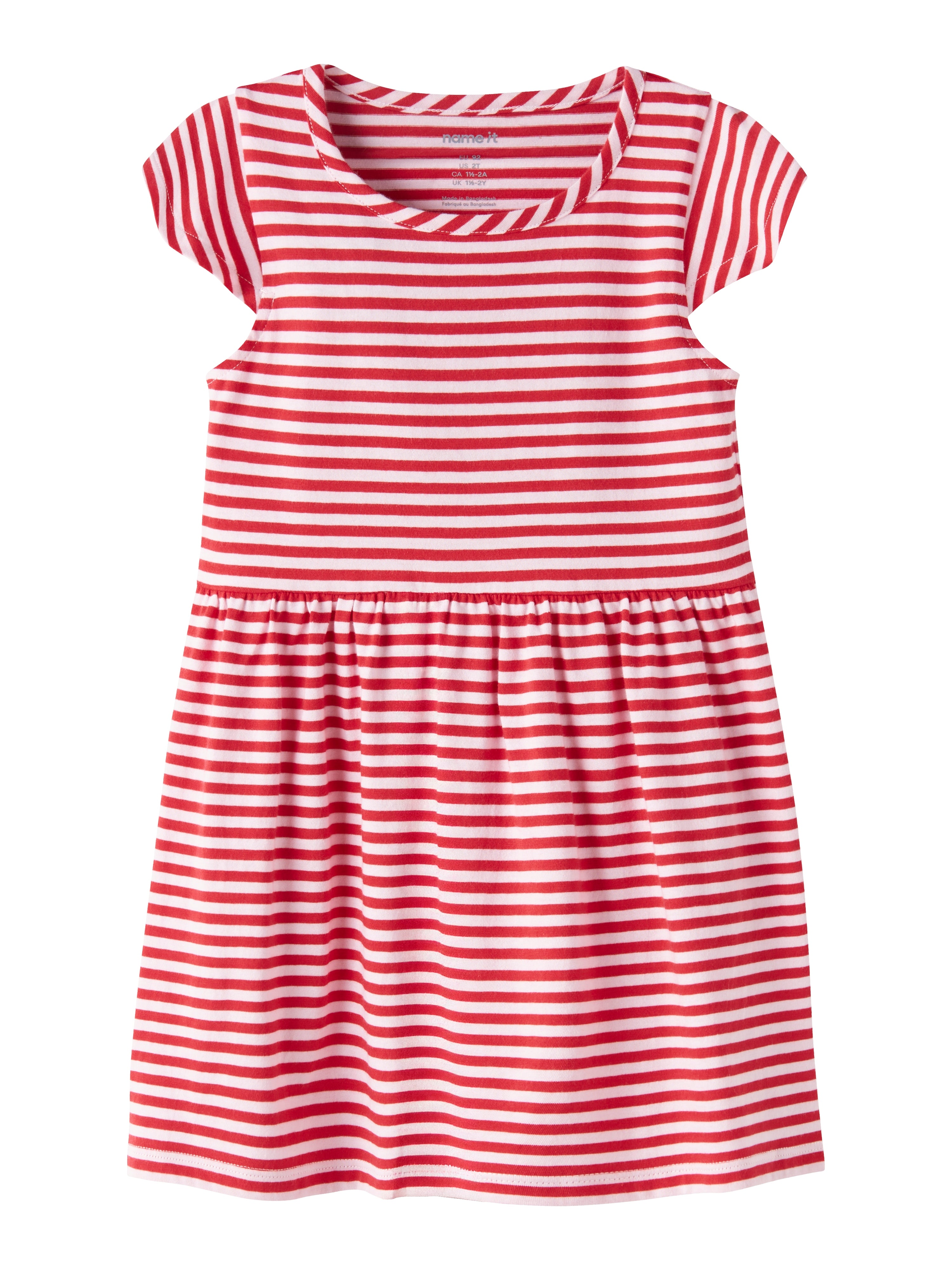 Name It Vinanna - SS Dress - Cradle Pink/Poinsettia