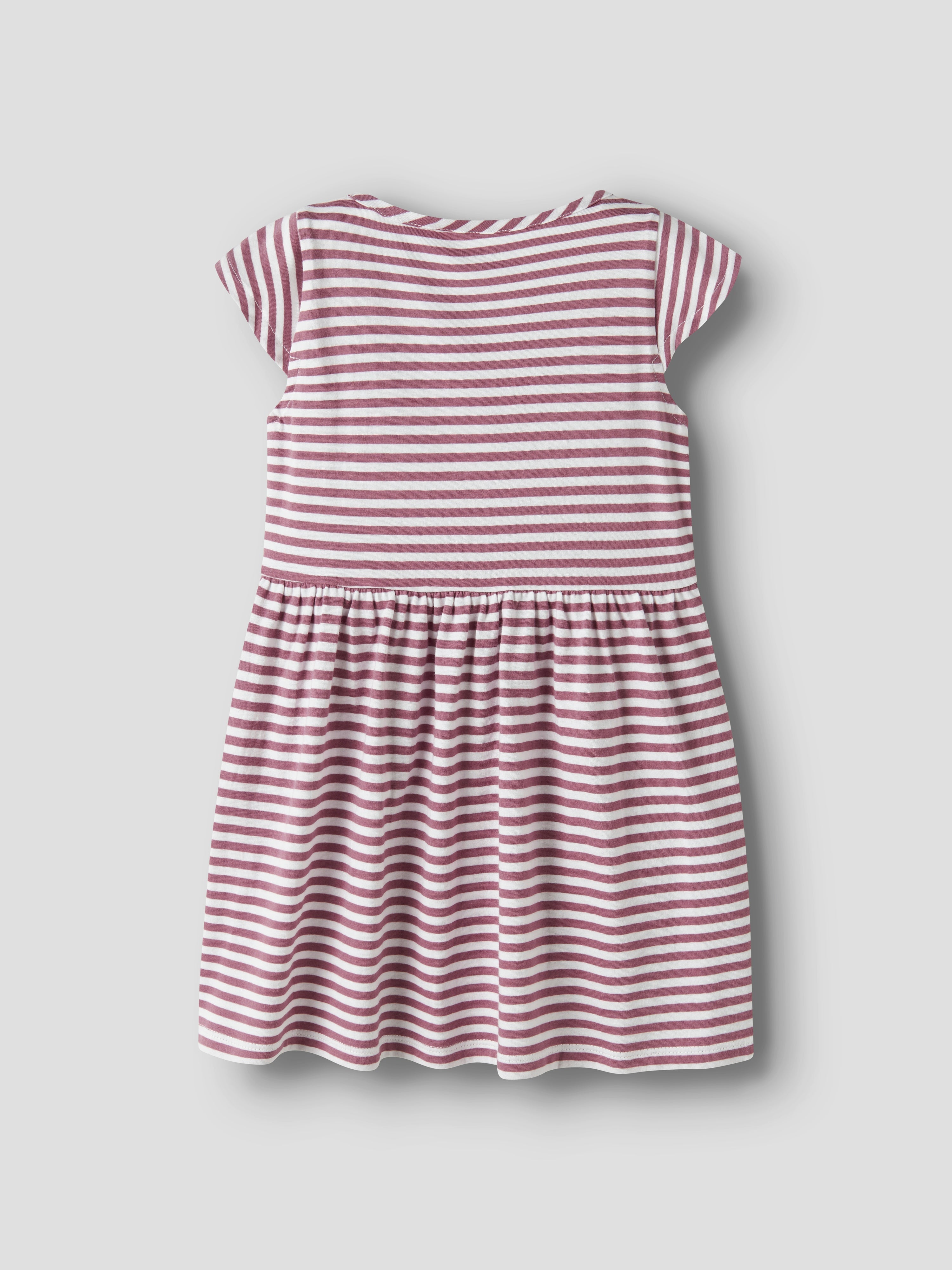 Name It Vinanna - SS Dress - Bright White/Mesa Rosa