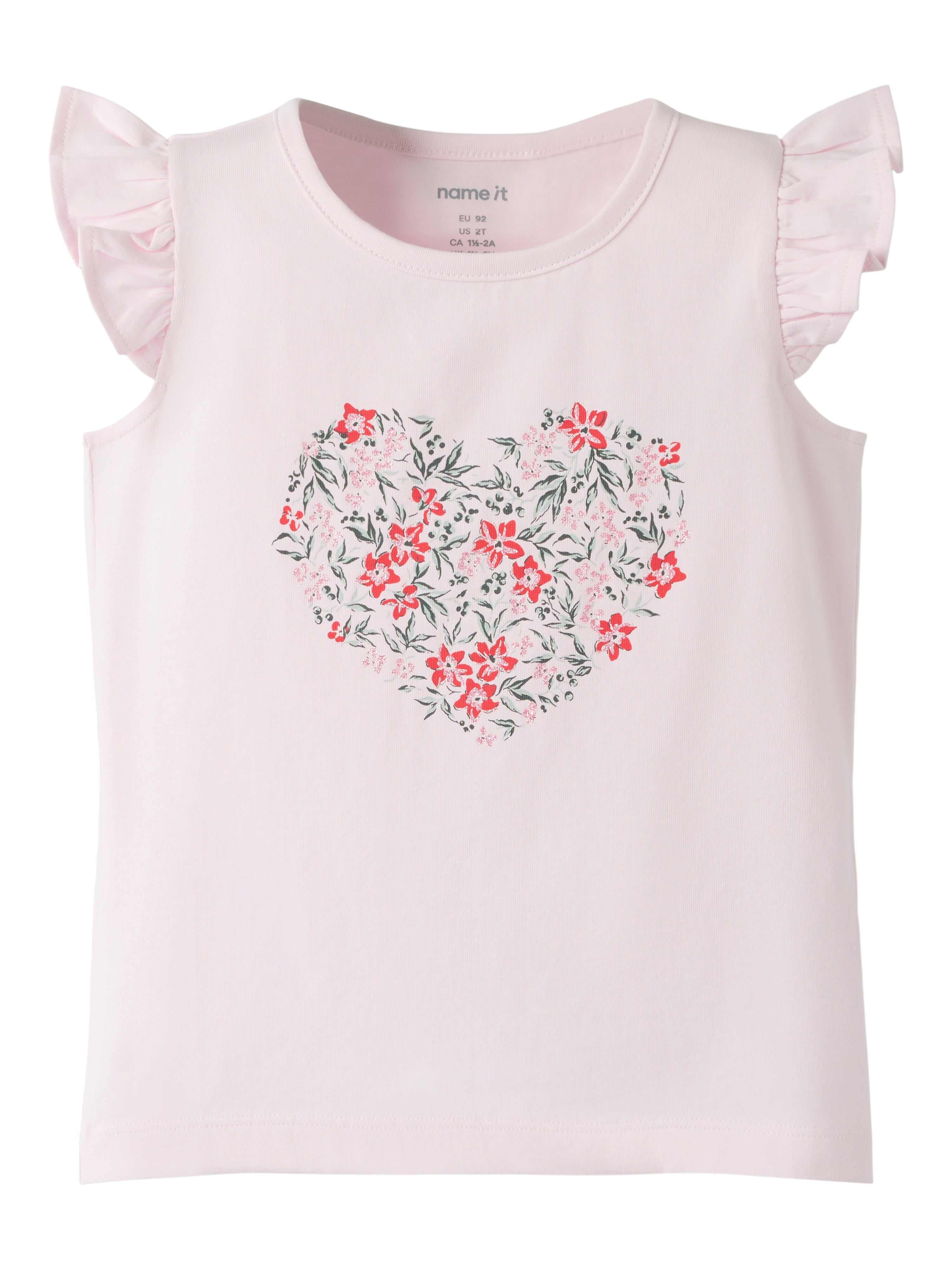Name It Vayana - Top - Cradle Pink/Red Flowers