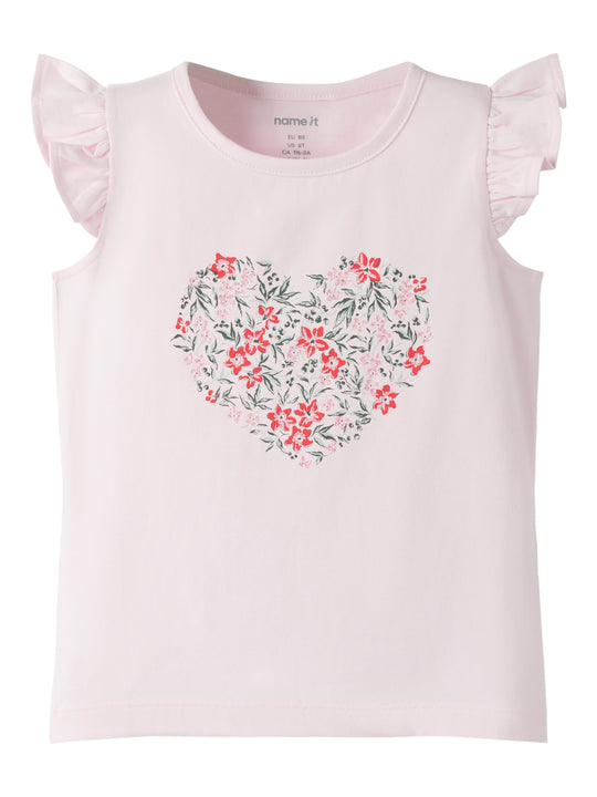 Name It Vayana - Top - Cradle Pink/Red Flowers