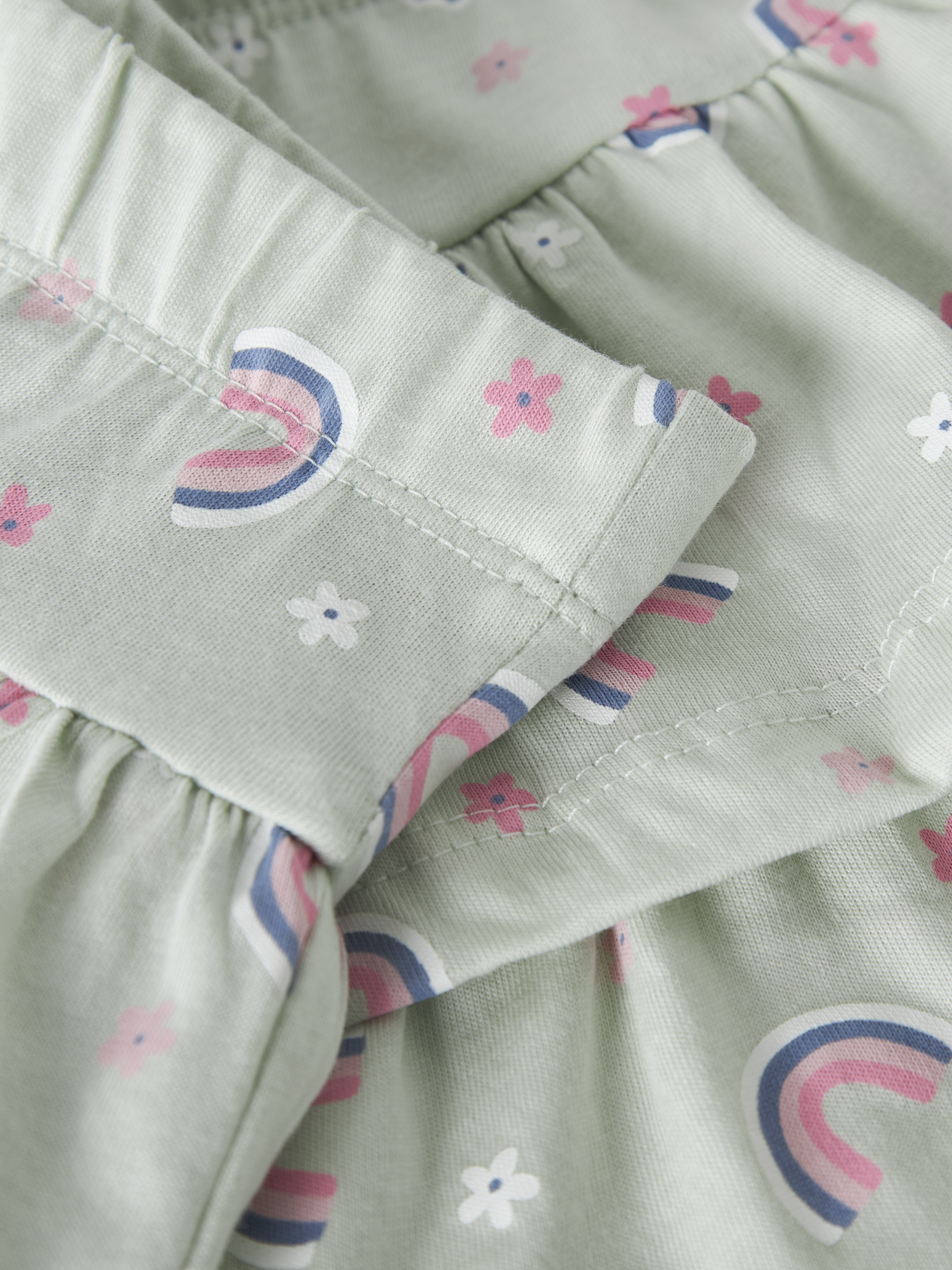Name It Vigga - Skirt - Pale Aqua/Rainbow