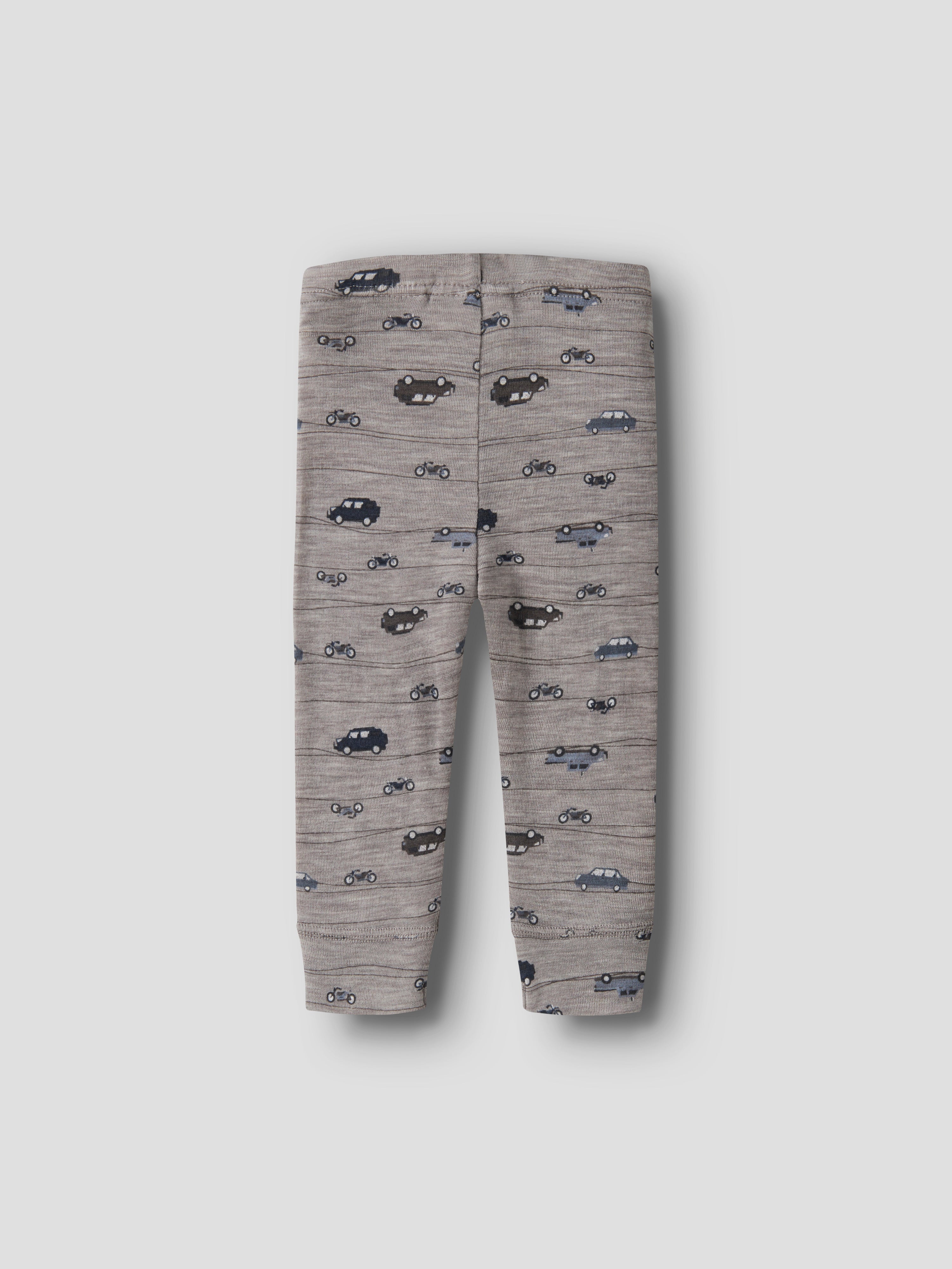 Name It Wang - Wool Rib Longjohn - Satellite/Highway