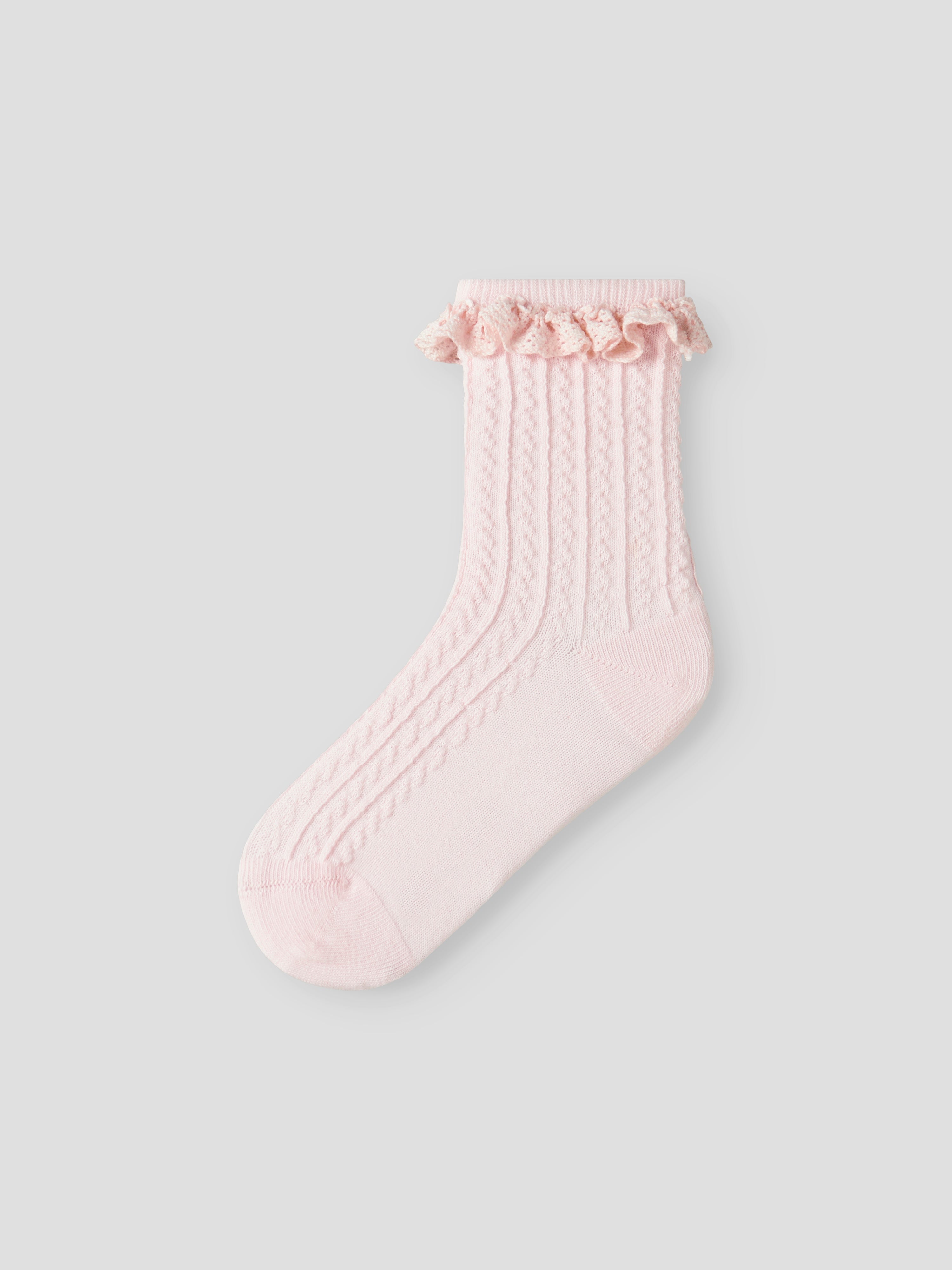 Name It Hermine 2 pack strømper - Cloud Dancer/Cradle Pink