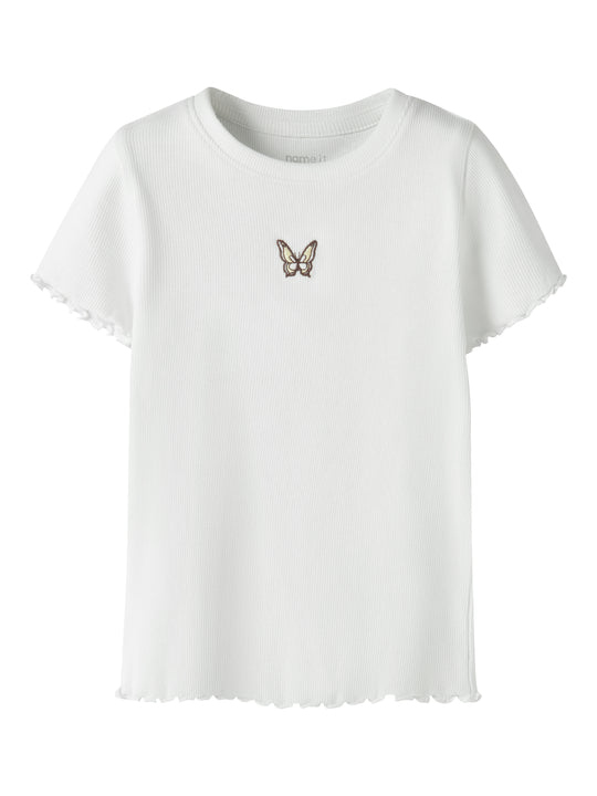 Name It Vivemma - SS Slim Top - Bright White