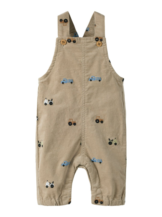 Name It Ryan Emb Cord  Overall - Island Fossil