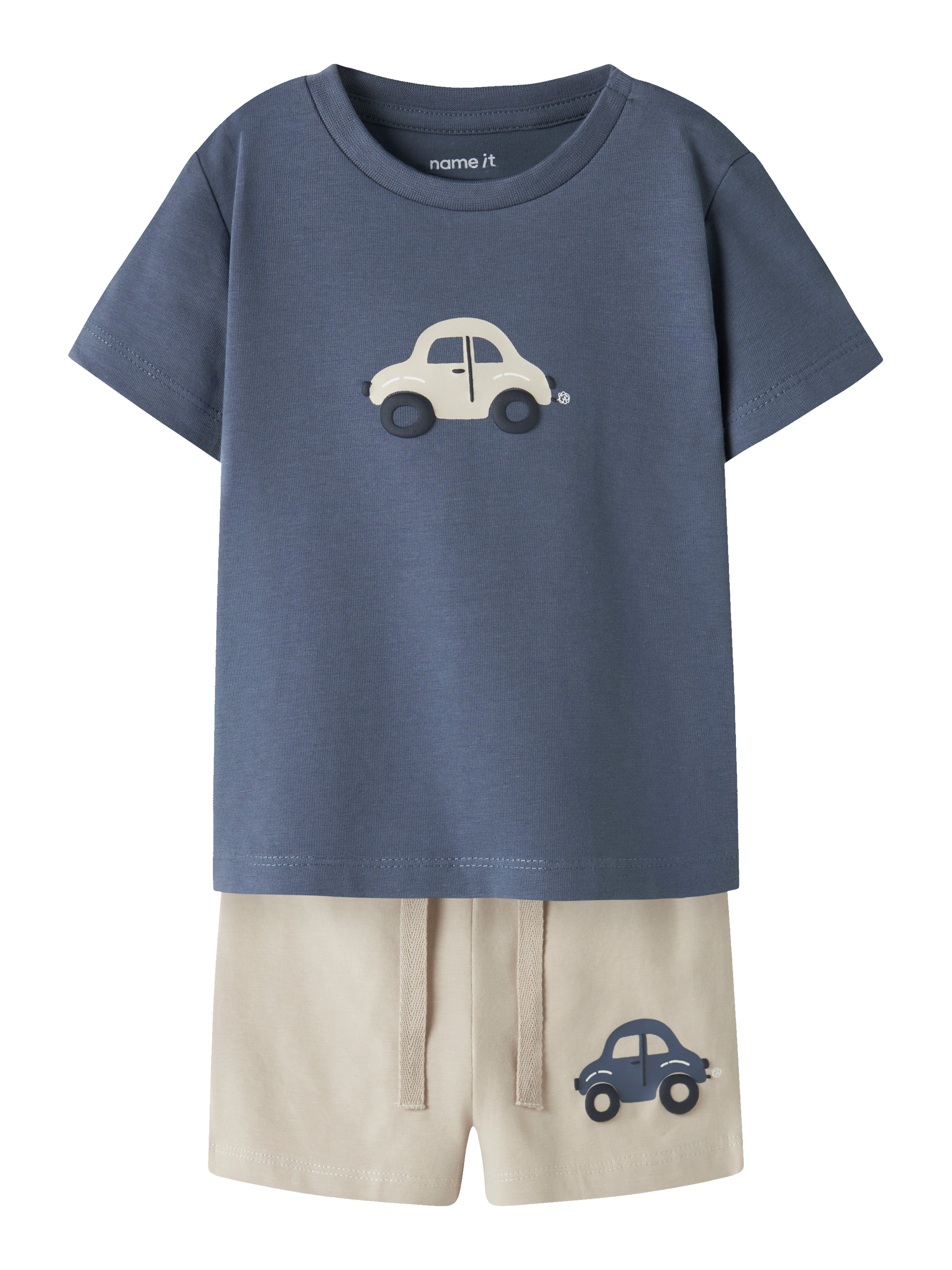 Name It Vacion SS Top Shorts Set - Vintage Indigo