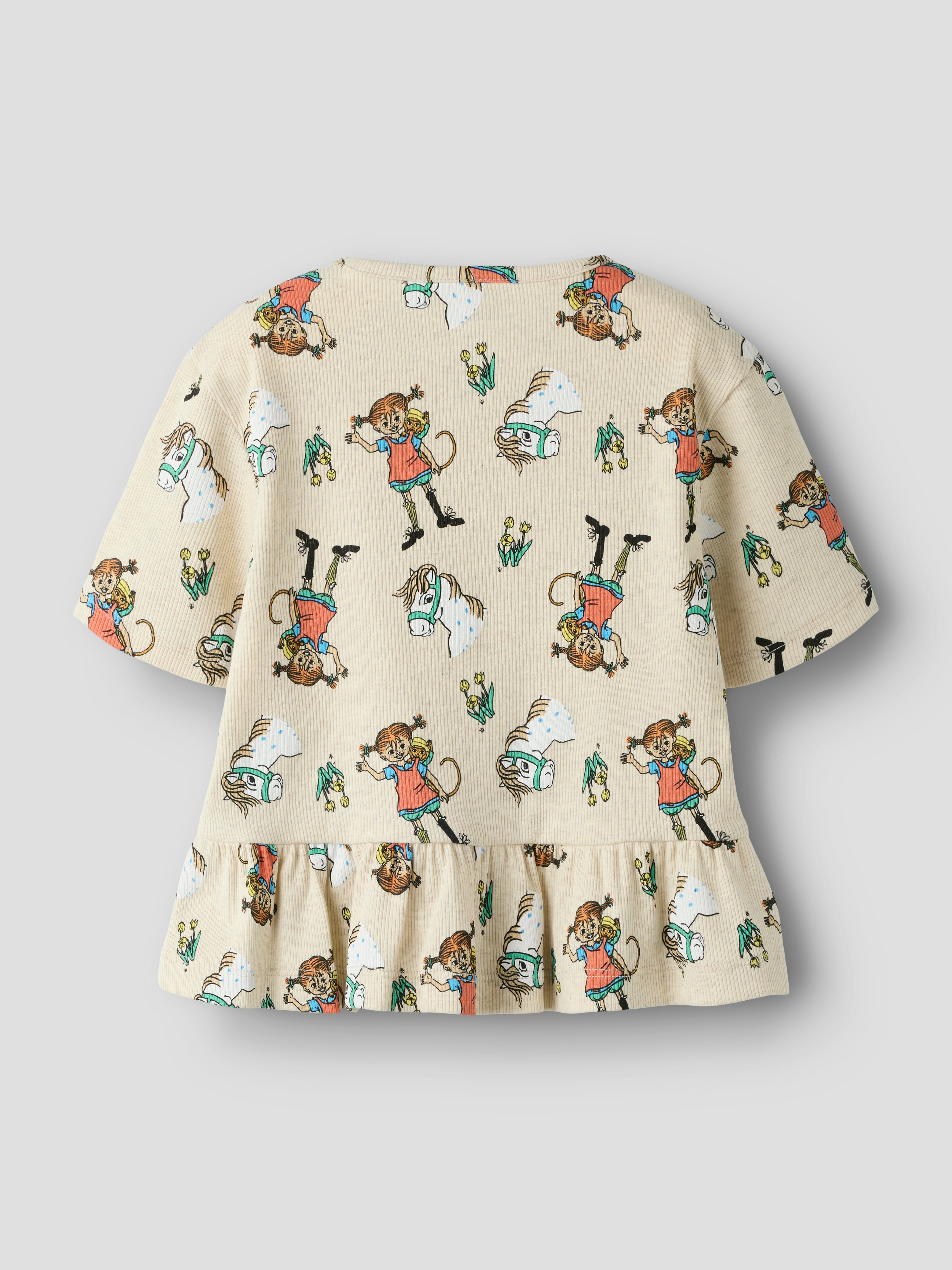 Name It Mara - Pippi SS Top - Peyote Melange