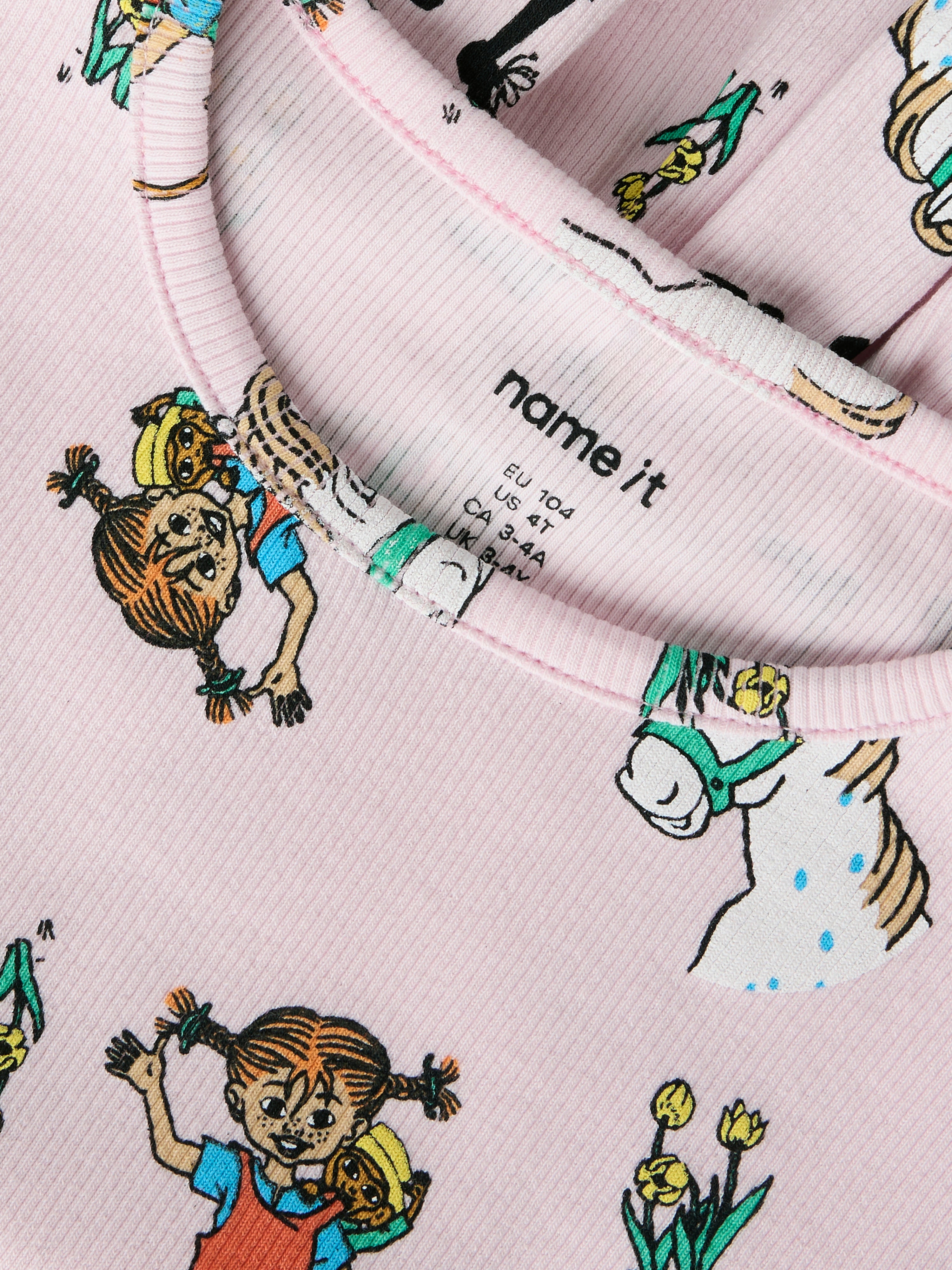 Name It Mara - Pippi SS Top - Cradle Pink