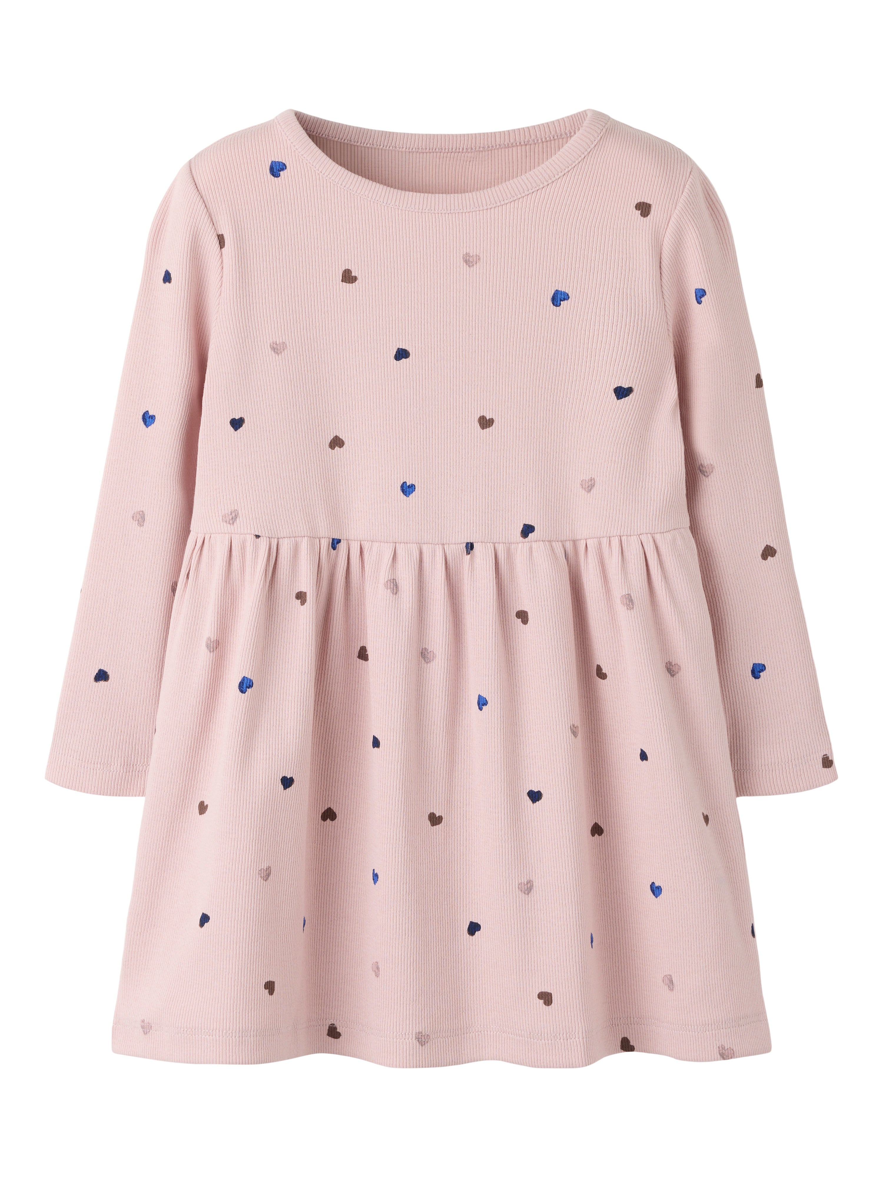 Name It Nutti - LS Dress - Burnished Lilac / Hearts