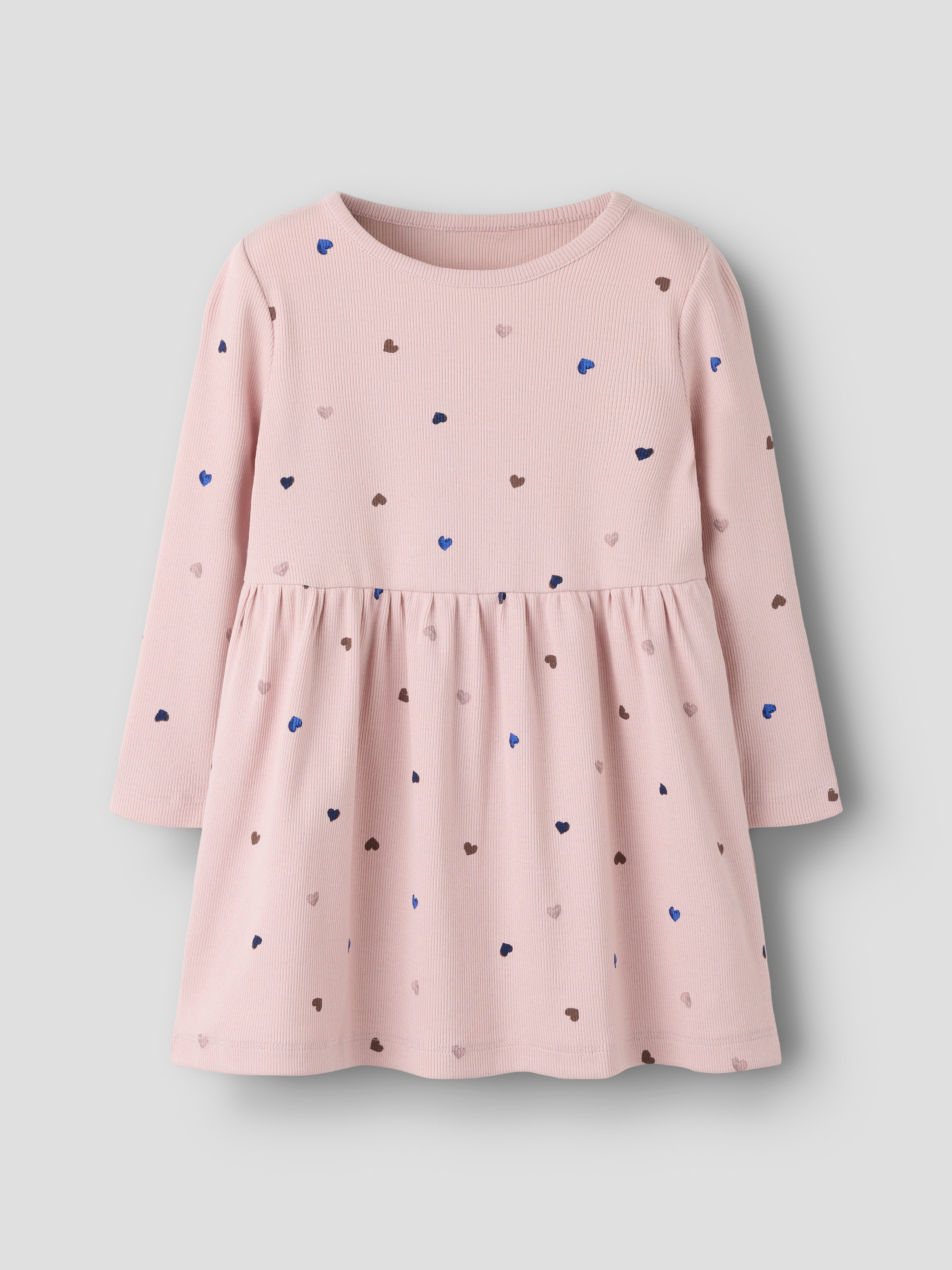 Name It Nutti - LS Dress - Burnished Lilac / Hearts