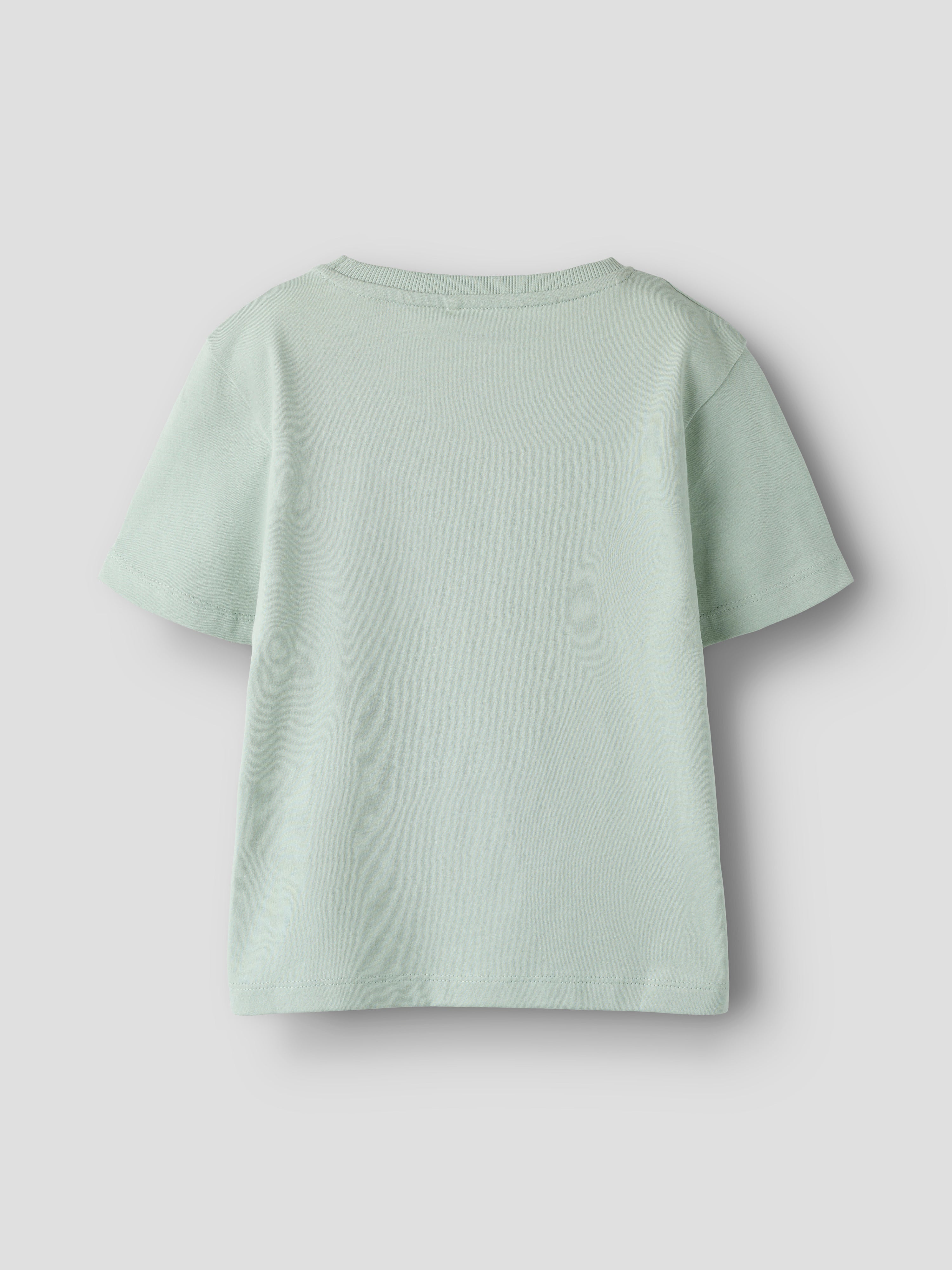 Name It Finnur - SS Top - Aqua Gray