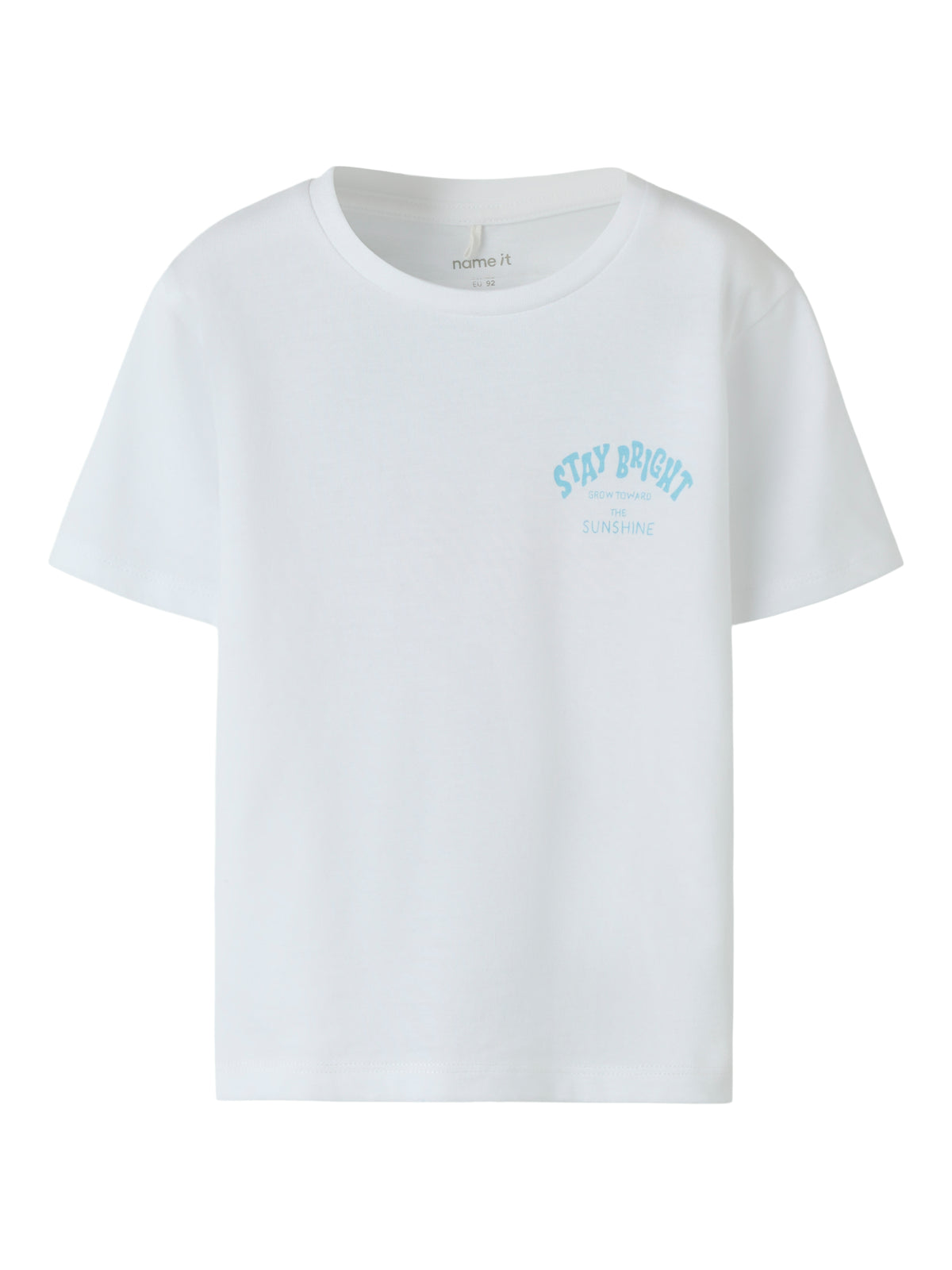 Name It Filina – T-shirt med Glimmerprint - Bright White
