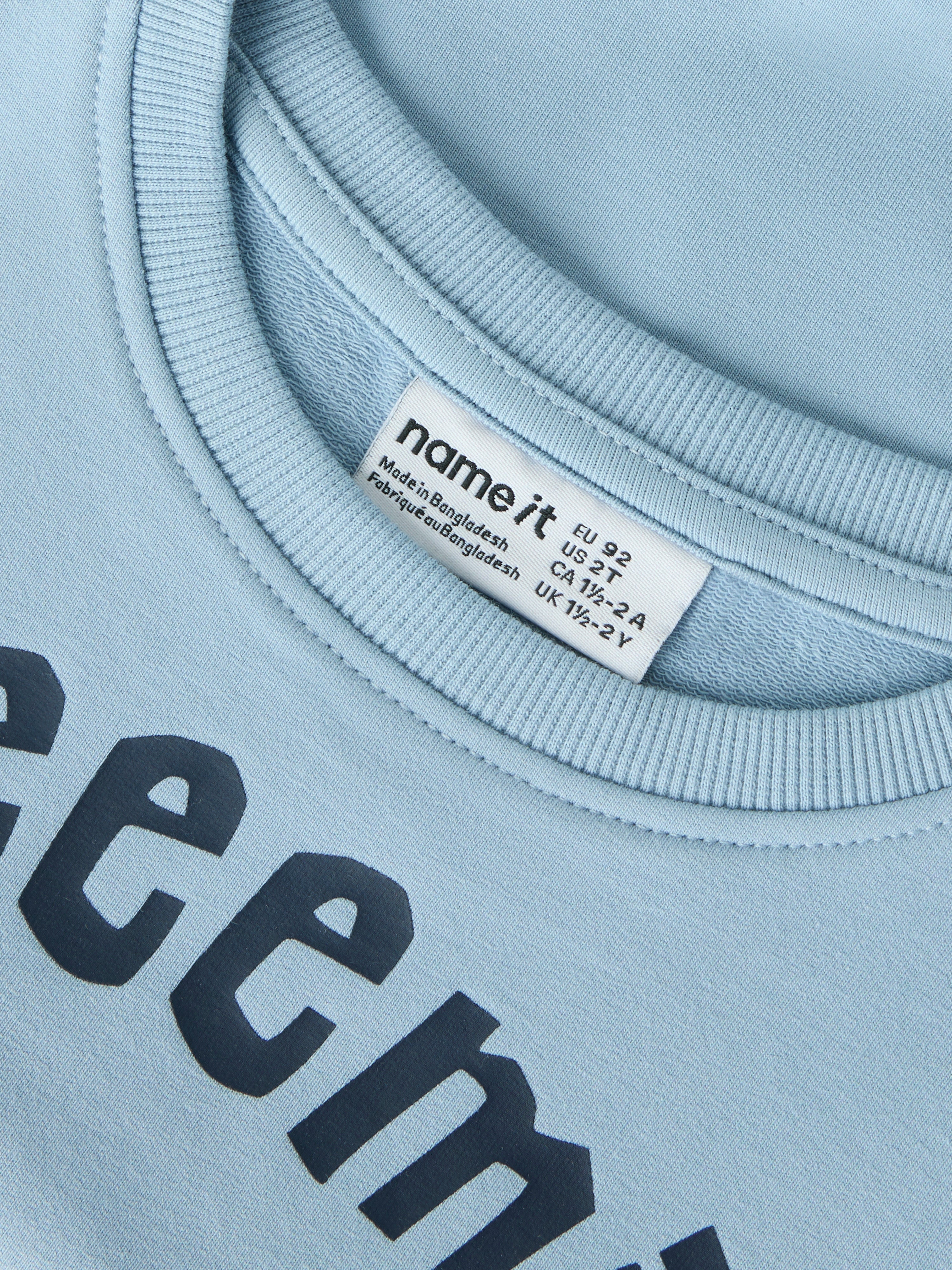 Name It Maska Emil Sweat Shirt - Blue Fog