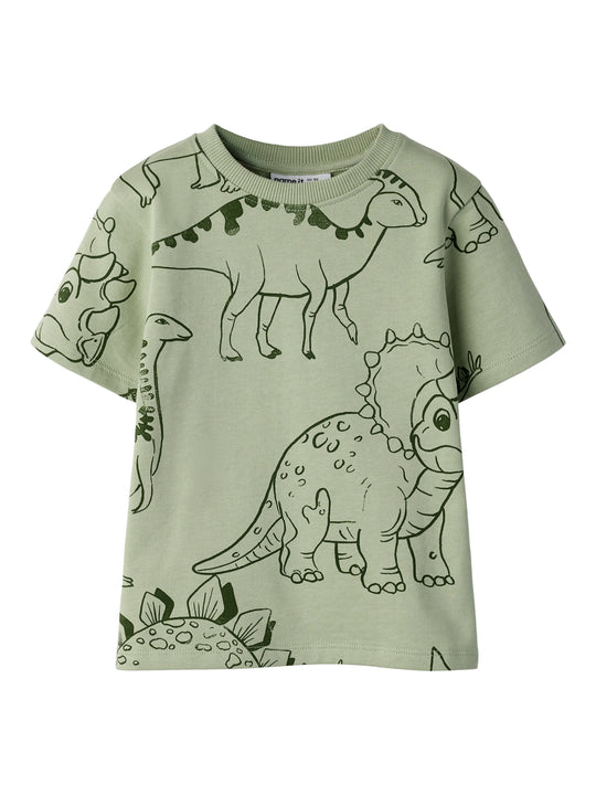 Name It Hino - SS Sweat Top - Swamp