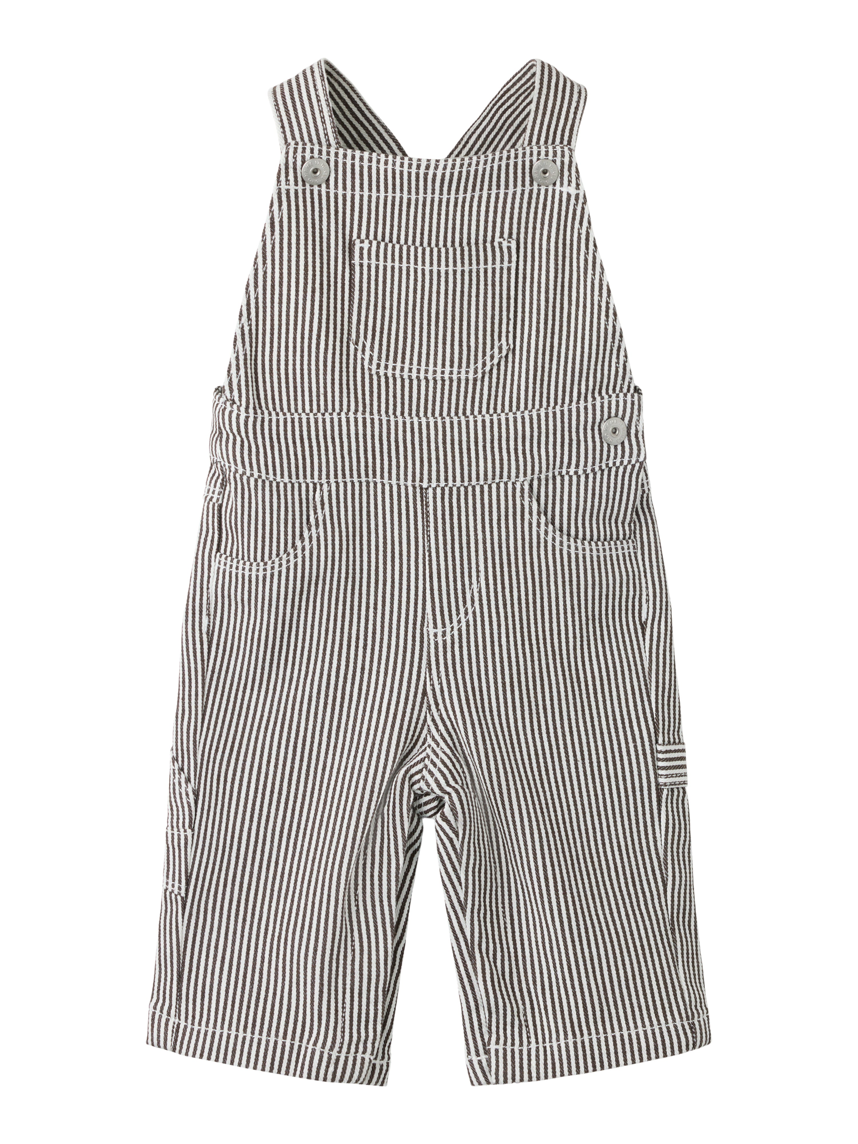 Name It - Nola Loose Stripe Overall (2299 YF) - White Delicioso