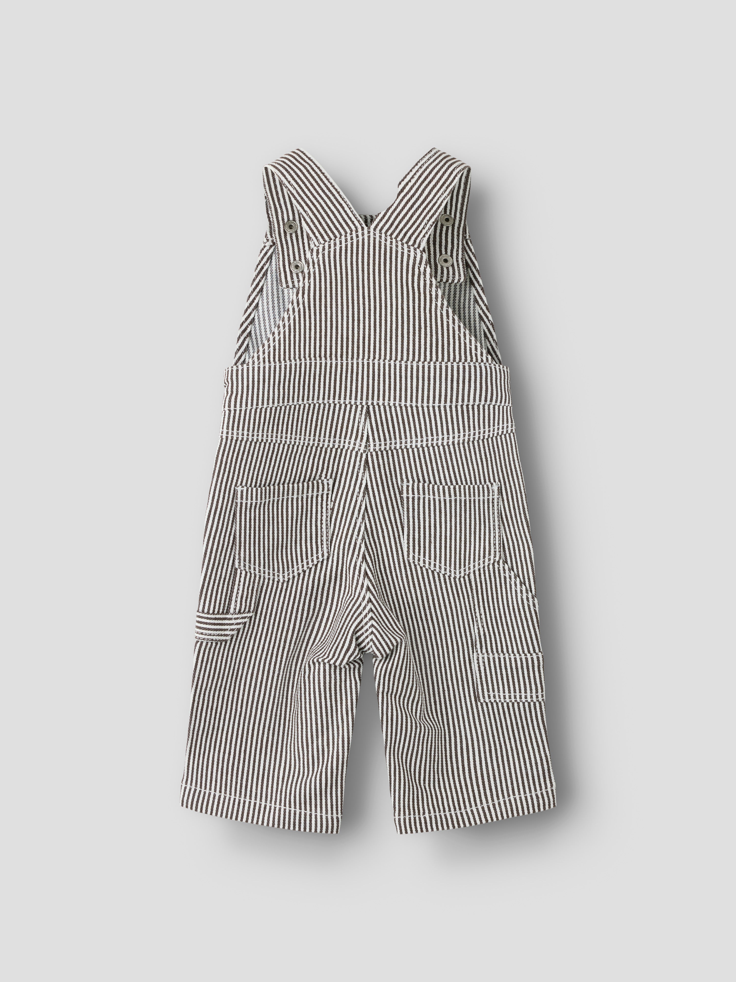 Name It - Nola Loose Stripe Overall (2299 YF) - White Delicioso