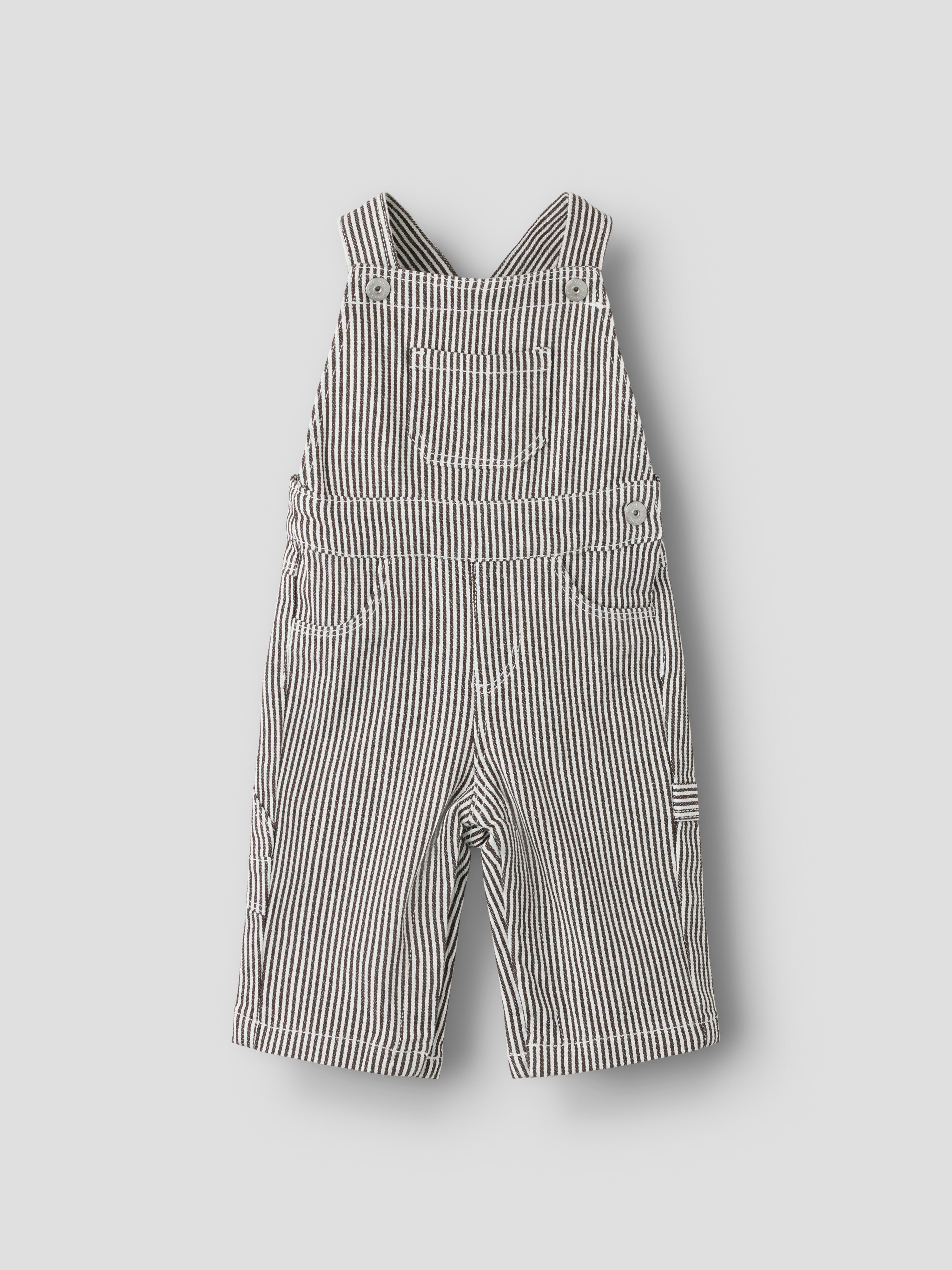 Name It - Nola Loose Stripe Overall (2299 YF) - White Delicioso