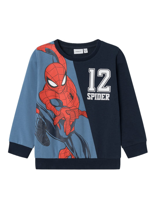 Name It Jakio Spiderman sweat shirt - Coronet Blue