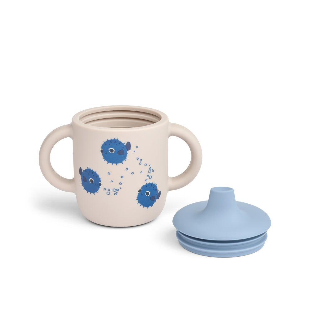 Liewood Neil Sippy Silikone Kop - Pufferfish / Sandy