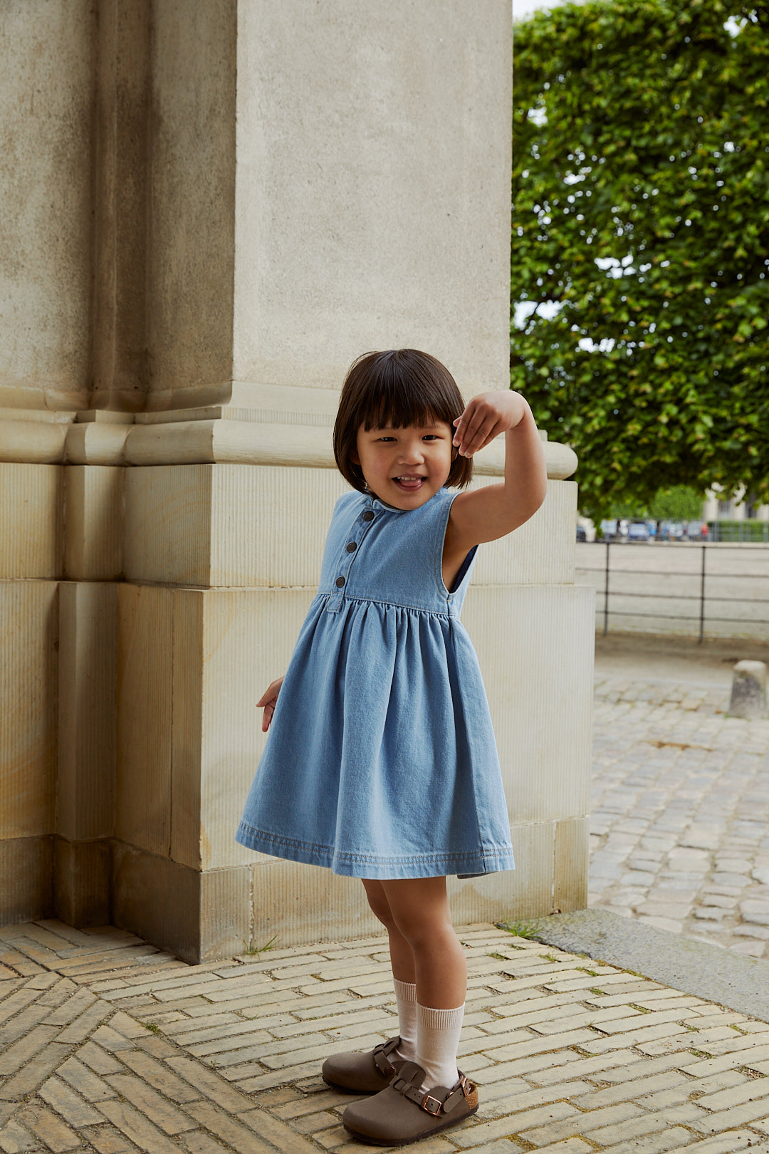 Copenhagen Colors Denim Dress - Super LT Blue Indigo Washed