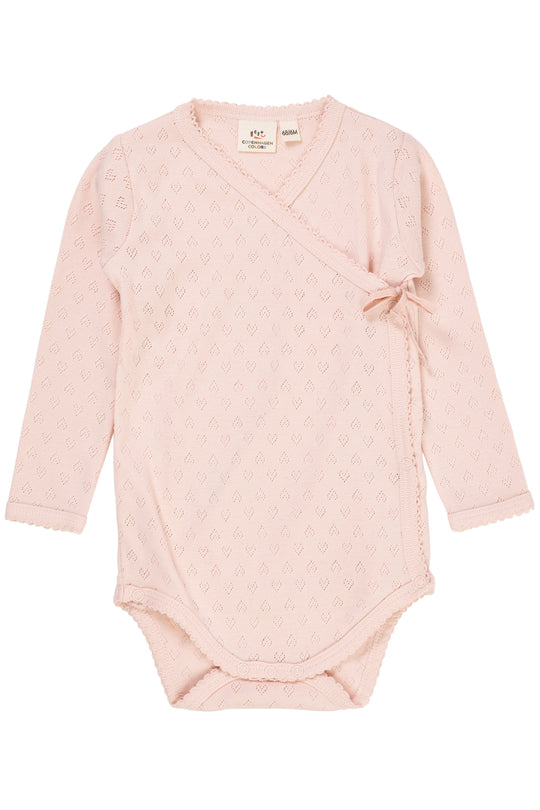 Copenhagen Colors Pointelle Heart Body - Dusty Rose