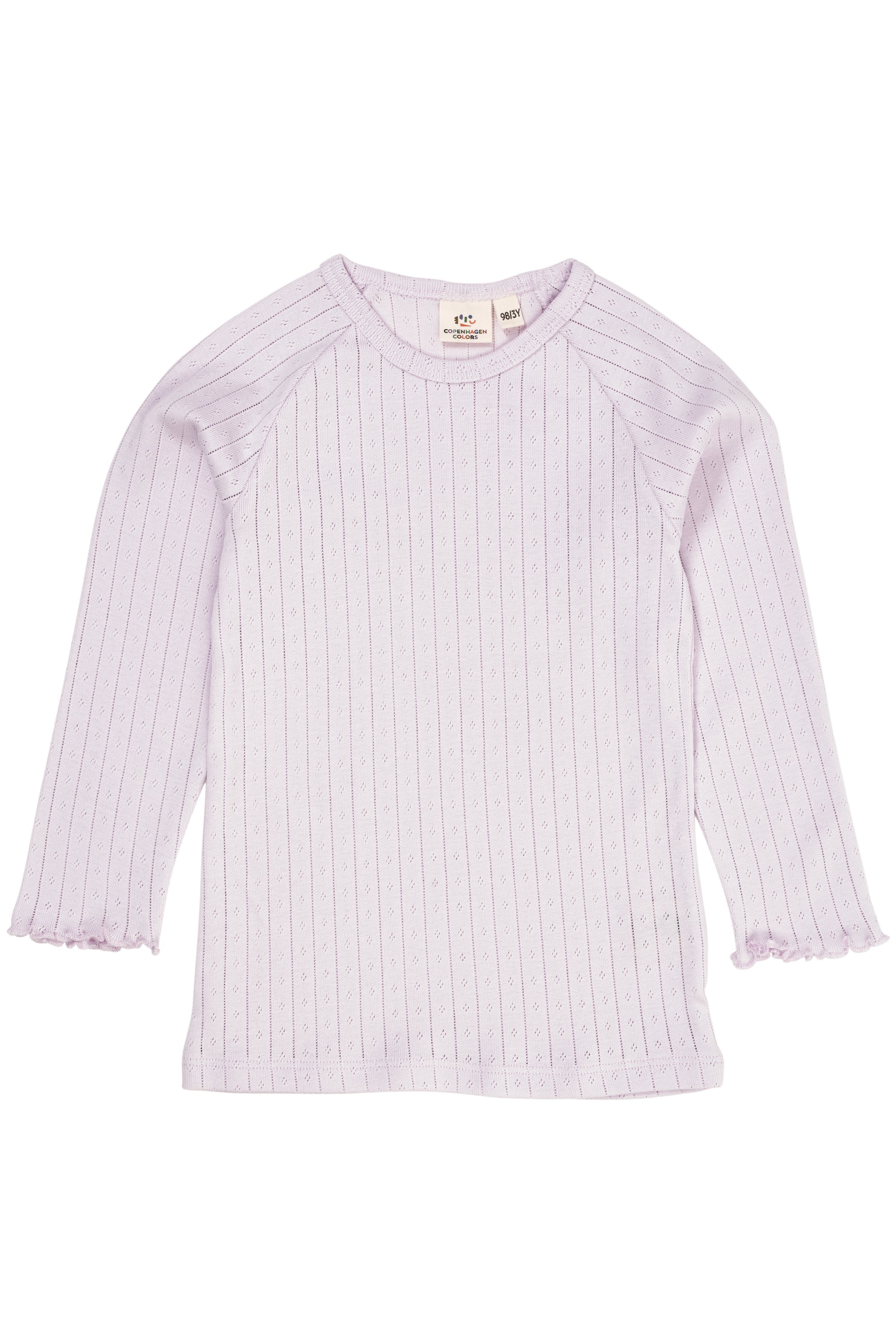 Copenhagen Colors Pointelle Bluse - Lavender