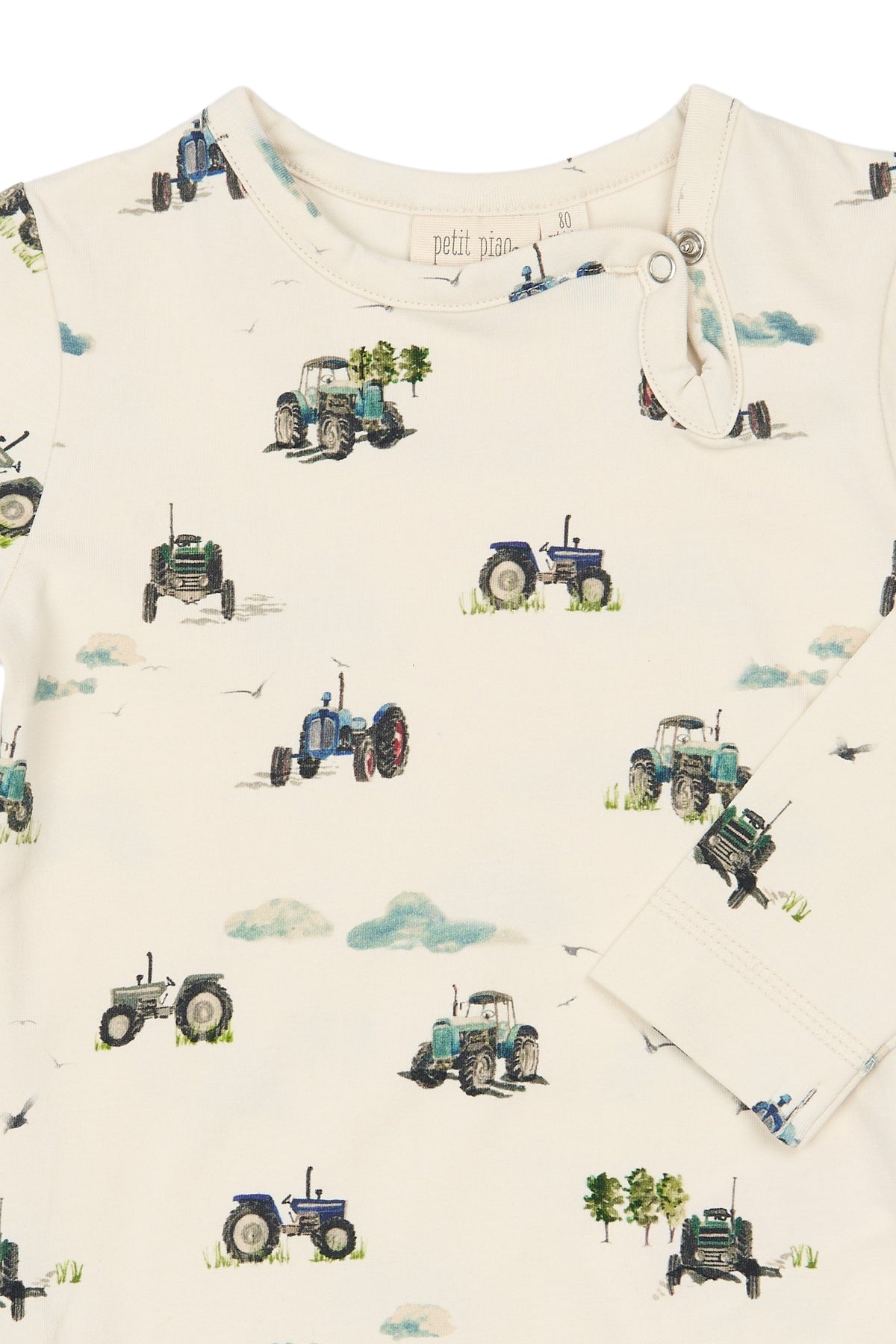 Petit Piao Star - Body - Eggnog Tractor AOP