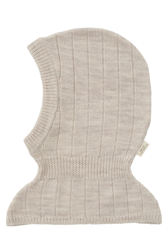 Copenhagen Colors Elefanthue i Merino Rib - Pale Cream Melange