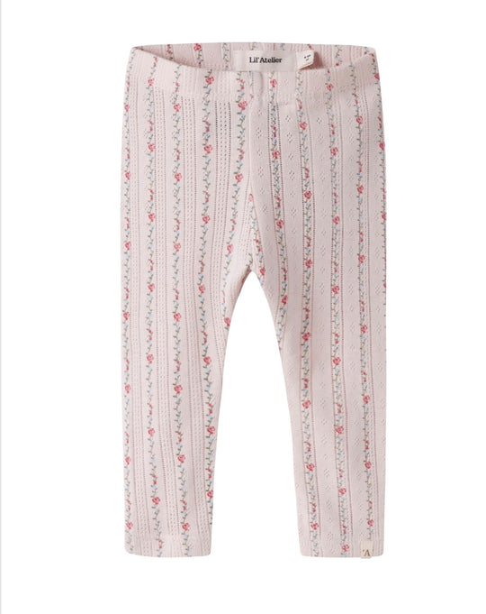 Lil Atelier Rachello - Ria Slim Leggings - Morganite/Flower