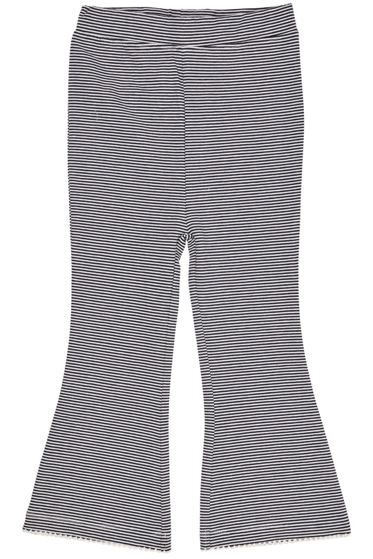 Copenhagen Colors Striped Flare Pants - Navy/Cream