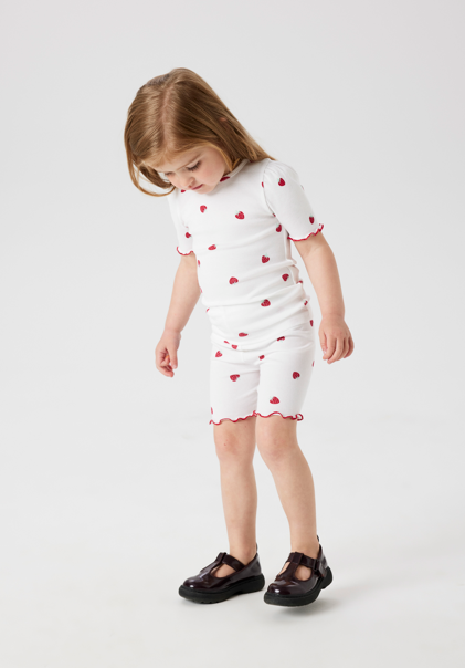 Name It Jillie Slim Biker Shorts - Bright White