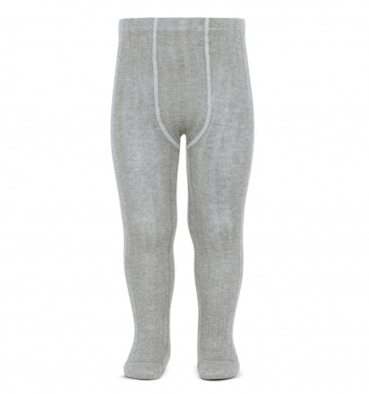 Condor Rib Strømpebukser - Lysegrå