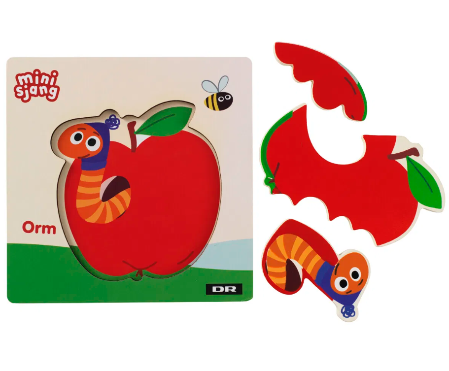 DR Træpuslespil - Børste, Trumle, Rut eller Orm